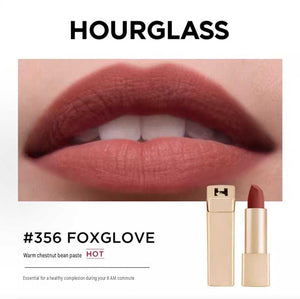 Hourglass light mist gold rabbit lipstick + small gold tube mouth red makeup set