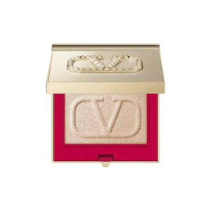 Valentino Beauty Illuminating Powder in gold compact with radiant shimmer highlighter for glowing skin