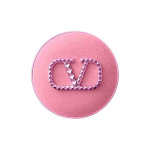 Valentino Beauty Limited Pink Foundation in pink velvet case with applicator puff