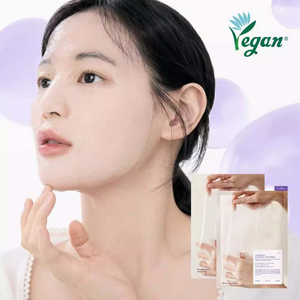 Dr. Althea Vegan Sheet Mask moisturizing and soothing face mask packaging with natural ingredients illustration