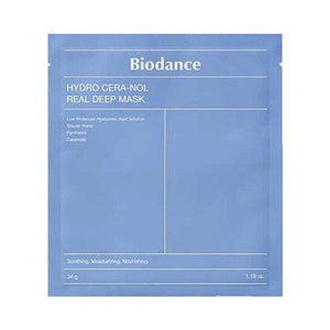 Biodance Hydro Cera-Nol Real Deep Mask packaging on a white background