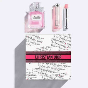 Dior Addict Lip Glow & Miss Dior Fragrance Set Limited Edition Eau de Toilette.