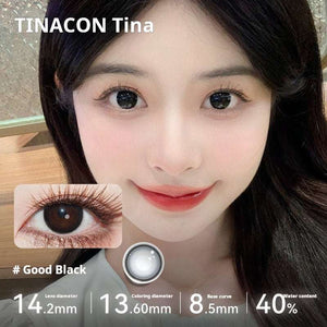 A simple and pure black lens design for enhancing natural eye depth and clarity.