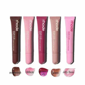 مجموعة شفتينتس مرطب وردي وبني من رود سكين مع خمس درجات ألوان مختلفة