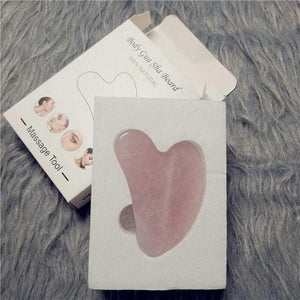 Natural Jade Gua Sha Scraper Board Massage Rose Quartz Jade.