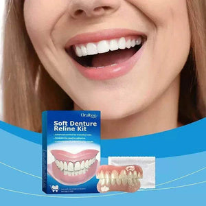 Oralhoe Soft Denture Reline Kit with professional silicone for secure, comfortable denture fit