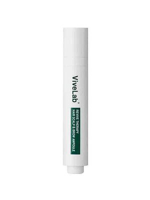 ViveLab Revive Therapy Hair Scalp & Brow Ampoule bottle with applicator for scalp relief and hair nourishment