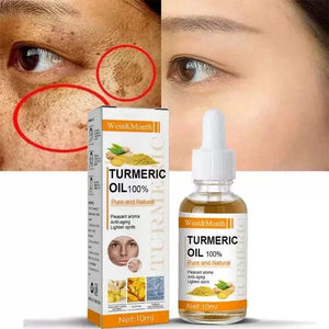 West & Month 100% Pure Turmeric Essential Oil Serum for dark spot correction and anti-aging skincare
