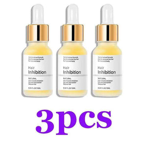 Permanent Quick Hair Removal serum bottle for face and body with smooth skin solution