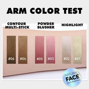 Waterproof Contouring Bronzer Highlighters Stick Glitter Sil.