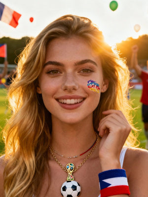2026 World Cup Temporary Tattoos – Football Cheer Stickers for Face and Body.