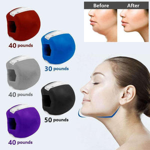 Food-grade silica gel jaw exercise ball for facial muscle training and jawline definition