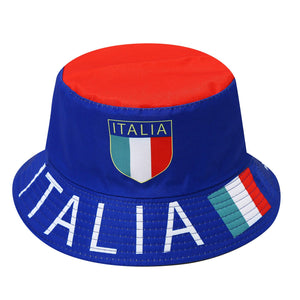 قبعة Bucket Hat بتصميم أعلام الدول لمشجعي كأس العالم.