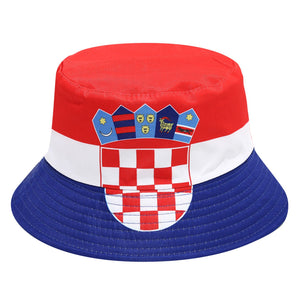 قبعة Bucket Hat بتصميم أعلام الدول لمشجعي كأس العالم.