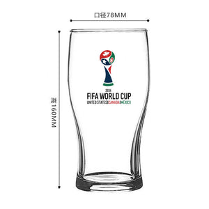 كوب زجاجي بتصميم FIFA World Cup 2026 المميز 500ml.