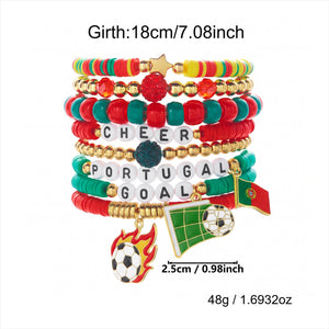 سوار خرز عصري بتصميم رياضي مميز لـ Soccer Lovers.