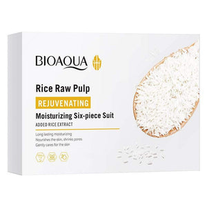 Rice Skin Care Product Set Rice Puree Six-piece Box.