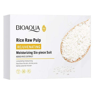 Rice Skin Care Product Set Rice Puree Six-piece Box.