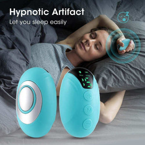 Handheld smart EMS pulse sleep aid device with 15 intensity levels for insomnia relief and anxiety therapy