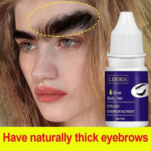 LIDORIA Eyebrow Growth Serum bottle with applicator for thicker eyebrows and eyelashes
