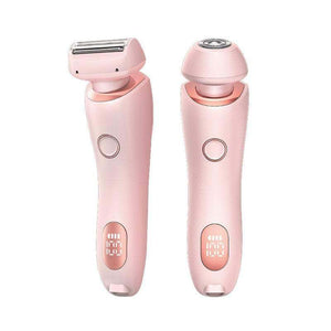 Waterproof electric razor for facial hair remover electric squeegee for women Blue wet hair removal razor.