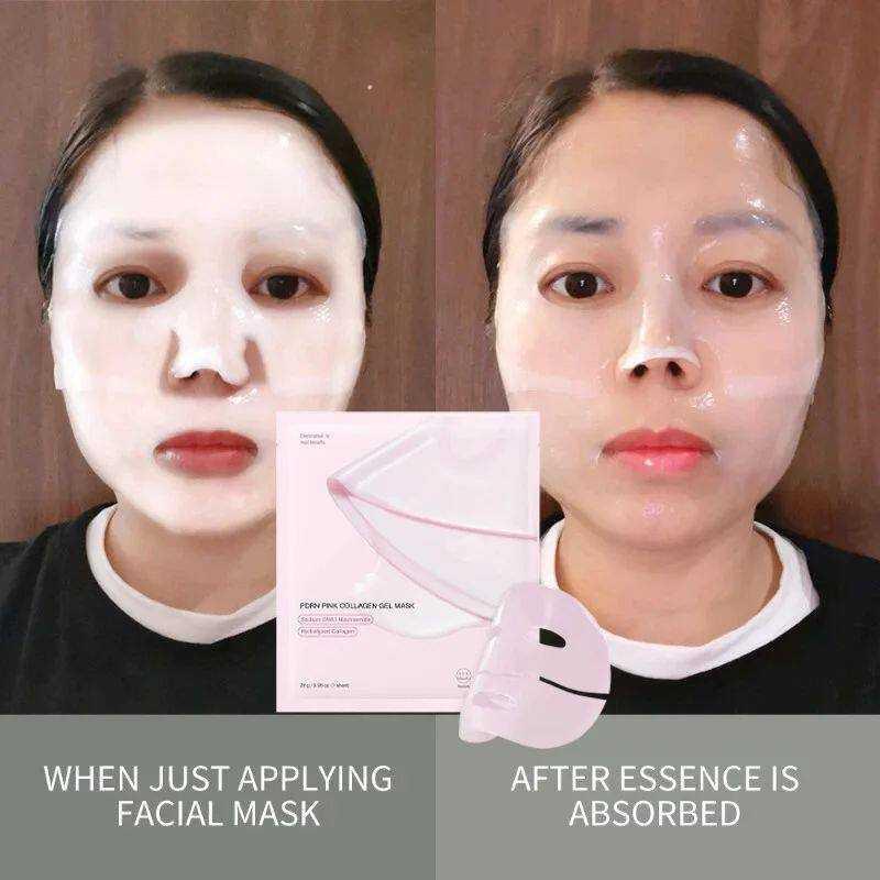 Bio-Collagen Real Deep Mask – Overnight Hydrating Face Mask for Pore Tightening & Elasticity | Deep Absorbing Hydrogel Sheet Mask for Glass Skin | 1pc.