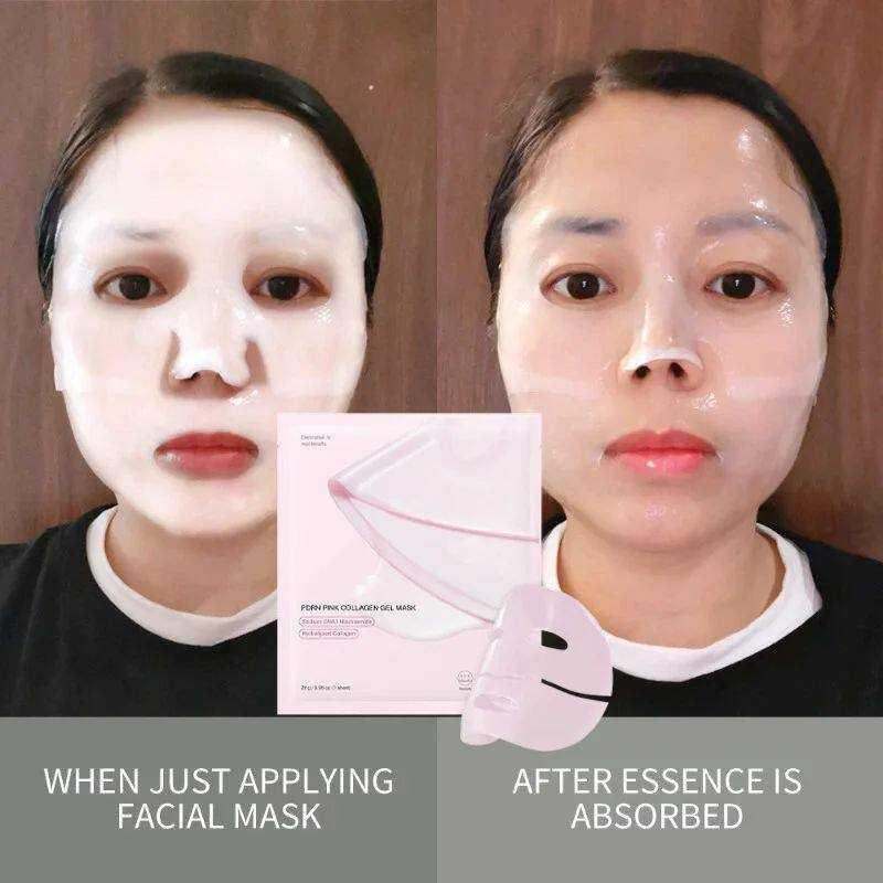 Bio-Collagen Real Deep Mask – Overnight Hydrating Face Mask for Pore Tightening & Elasticity | Deep Absorbing Hydrogel Sheet Mask for Glass Skin | 1pc.