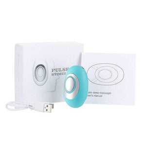 Smart EMS Pulse handheld sleep aid device with 15 intensity levels for insomnia and anxiety relief