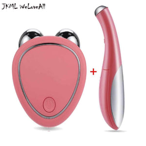 Arabelle Beauty Facial Massager and Eye Wand Set using microcurrent technology for face lifting and contouring