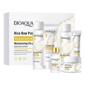 Rice Skin Care Product Set Rice Puree Six-piece Box.