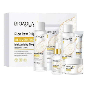Rice Skin Care Product Set Rice Puree Six-piece Box.