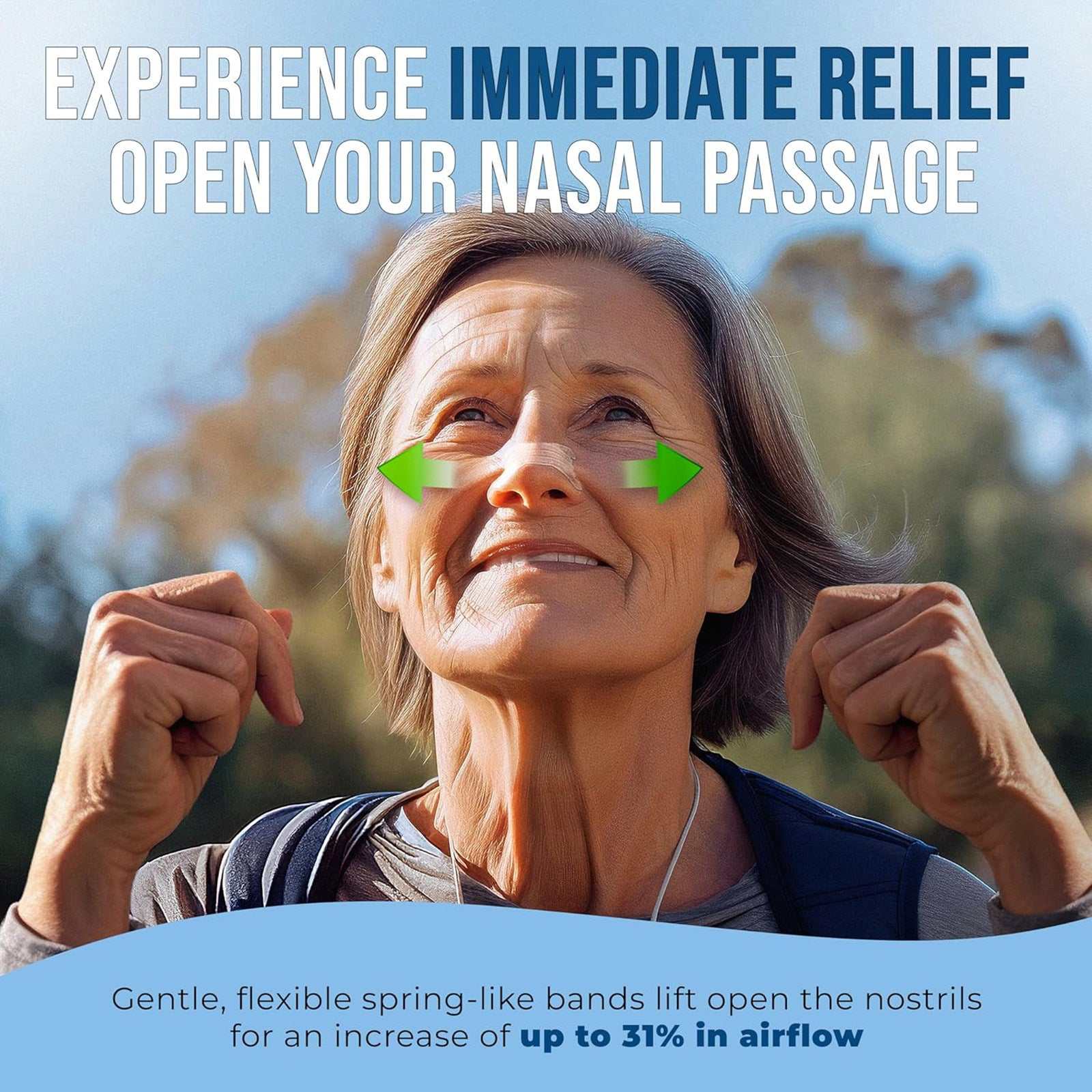 Extra Strength Nasal Strips for Snoring & Congestion Relief