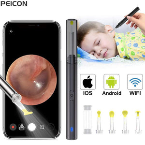 Ear Cleaner Ear Wax Removal With Camera Otoscope 1080P Wirel.