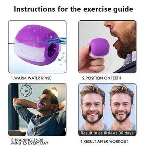 Food-grade Silica Gel Jaw Exercise Line Ball Muscle Trainin.