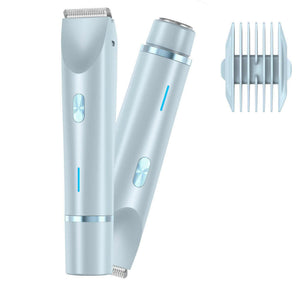 Waterproof electric razor for facial hair remover electric squeegee for women Blue wet hair removal razor.