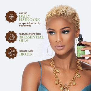 Mielle Rosemary Mint Scalp & Hair Growth Essential Oil – Infused with Biotin & Essential Oils | Nourishing Treatment for Hair Growth, Split Ends & Dry Scalp | 2 fl. oz.