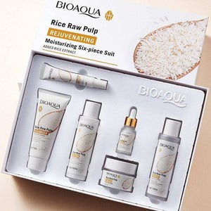 Rice Skin Care Product Set Rice Puree Six-piece Box.