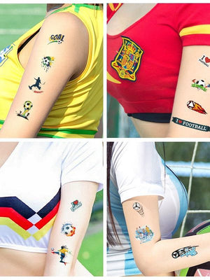 Tattoo stickers for the US, Canada, Mexico World Cup football rugby tournament, America's Cup face paper, waterproof sweat-resistant hair 10 sheets.