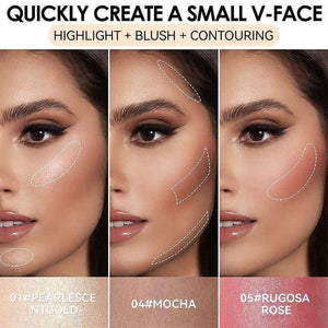 Waterproof Contouring Bronzer Highlighters Stick Glitter Sil.