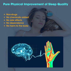 Portable Smart EMS pulse sleep aid device for insomnia and anxiety relief with 15 intensity levels