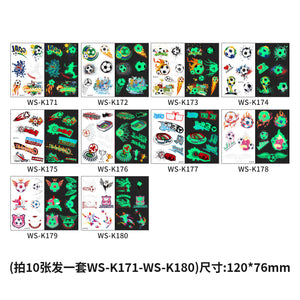 Tattoo stickers for the US, Canada, Mexico World Cup football rugby tournament, America's Cup face paper, waterproof sweat-resistant hair 10 sheets.