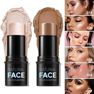Waterproof contouring bronzer stick highlighting and sculpting cheeks and nose with creamy blendable texture