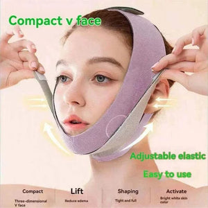 Adjustable V-face slimming face belt lifting double chin and firming skin mask