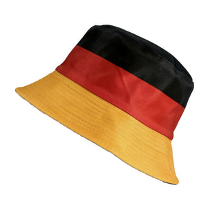 قبعة Bucket Hat بتصميم أعلام الدول لمشجعي كأس العالم.