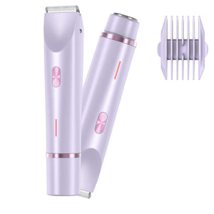 Waterproof electric razor for facial hair remover electric squeegee for women Blue wet hair removal razor.