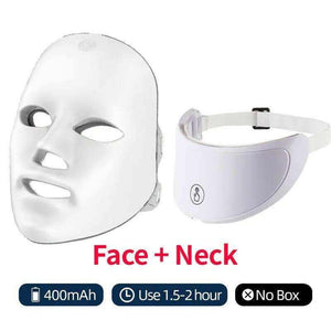 Arabelle Beauty 7-Color LED Face & Neck Mask - Rechargeable Light Therapy.