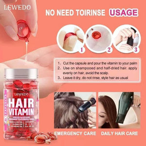 Hair Vitamin Serum Capsule Hair Maks Treatment Serum Enriche