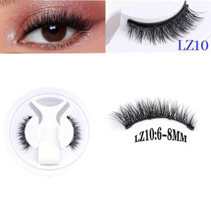 Magnetic eyelashes with applicator kit showing reusable 3D faux mink dual magnetic lashes for natural, voluminous look