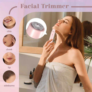 Waterproof electric razor for facial hair remover electric squeegee for women Blue wet hair removal razor.