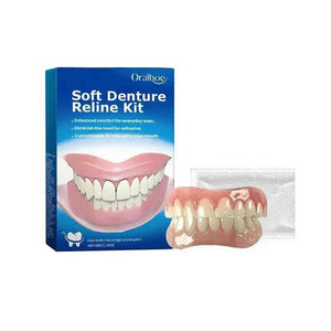Soft Denture Reline Kit – Professional Silicone Denture Reline for Loose Dentures | Comfortable Long-Lasting Fit for Upper & Lower Dentures | DIY Dental Solution.